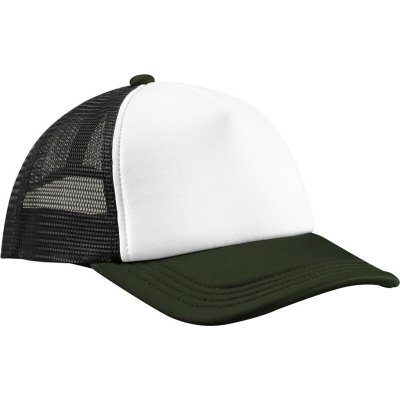 Beechfield B 639 Retro Trucker 5 panelová COT530639akx99-black/dark Černá/olivová tmavá – Hledejceny.cz