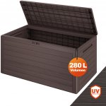 Casaria Box Woody 280L hnědý – Hledejceny.cz