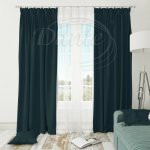 Závěs SATINET 30 zelenomodrý - 250 x 150 cm – Hledejceny.cz