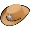 Dětský karnevalový kostým kovbojský klobouk s odznakem