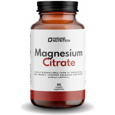 Natural Nutrition 100% Magnesium Citrate 90 kapslí – Hledejceny.cz