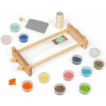 Bigjigs Toys Bigjigs Toys Tkalcovský stav na korálky – Zboží Dáma