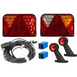 DOBPLAST FRISTOM Sada světel: zadní LED světla DPT35 + boční obrysová světla FT-009 + kabelový svazek MANTES 7m 7pinový