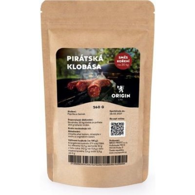 Origin Line Kořenicí směs bez soli Pirátská klobása 260 g – Zboží Dáma