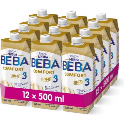 BEBA 3 Comfort HM-O 12 x 500 ml – Zboží Mobilmania