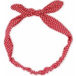 Látková čelenka s mašlí Barva: červená – Zboží Dáma