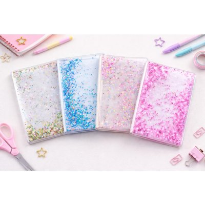 Wiky Obal na sešit A5 glitter – Zboží Dáma
