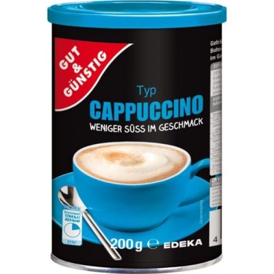 G&G CAPPUCCINO - méně sladké 200 g – Hledejceny.cz