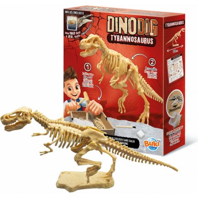 BUKI DinoDIG T-REX vykopávka s kostrou a fosílií – Sleviste.cz
