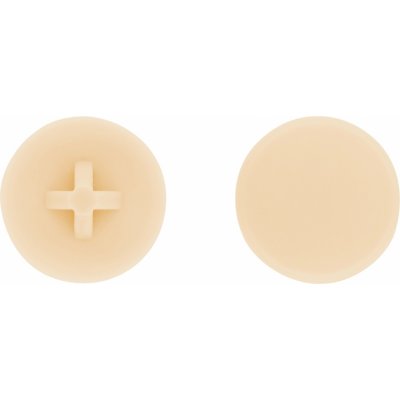 Plastová krytka na šrouby/vruty TX30 světle hnědá pr. 16 mm, 30 ks – Hledejceny.cz