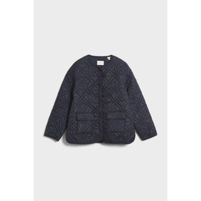 Gant Monogram Quilted Liner Jacket Evening Blue – Zboží Mobilmania