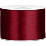 Partydeco stuha saténová 50mm, 25m tmavě červená – Zboží Dáma