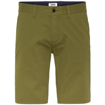 Tommy Jeans Tommy Hilfiger zelené kraťasy DOBBY chino short – Zboží Mobilmania