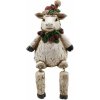 Vánoční dekorace Dekorace sedící vánoční ovečka 7*7*10 cm