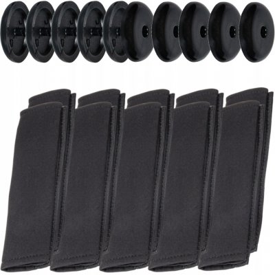 AMiO AM03237 Sada potahů na bezpečnostní pásy černé 2ks – Sleviste.cz