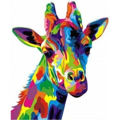 Figured ART Vyšívání křížkové sada Žirafa Pop Art