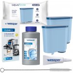 Aquafloow Cleani Saeco/Philips CA6903/00 6 ks + čisticí tablety Wessper CleanOil + odvápňovač Wessper CleanMax 250 ml +