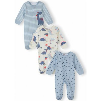 Kojenecký overal 3pack Minoti 28BABYPACK25 modrá – Sleviste.cz