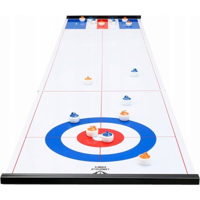 Longfield curlingová a přehazovací deska bílá 180 x 39 cm – Zboží Živě