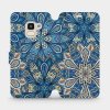 Pouzdro a kryt na mobilní telefon Pouzdro Mobiwear parádní flip Samsung Galaxy J6 2018 - V108P Modré mandala květy