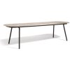 Jídelní stůl Manutti Jídelní stůl Minus, Manutti, oválný 280 x 85 x 74 cm , rám hliník šedobéžový flint, deska keramika - dělená na díly - 12 mm dekor dle vzorníku