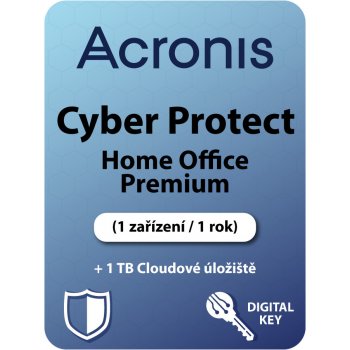 Acronis Cyber Protect Home Office Premium 1 lic. 1 rok + 1 TB Cloudové úložiště (HOPASHLOS)