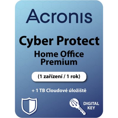 Acronis Cyber Protect Home Office Premium 1 lic. 1 rok + 1 TB Cloudové úložiště (HOPASHLOS) – Zboží Mobilmania