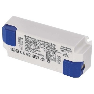 Triakově stmívatelný driver pro LED svítidla 550mA 20W – Sleviste.cz