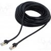 síťový kabel Baseus WKJS010801 Patch, F/UTP, 7, lanko, Cu, PVC, 15m, černý