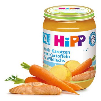 HiPP Mrkev s bramborami a lososem 190 g