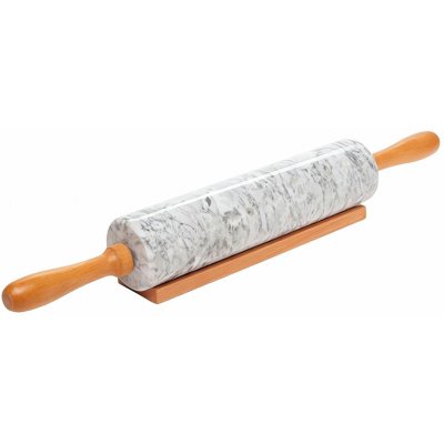 Pronett XJ5842 Mramorový váleček na těsto s podložkou 40 cm – Zboží Dáma