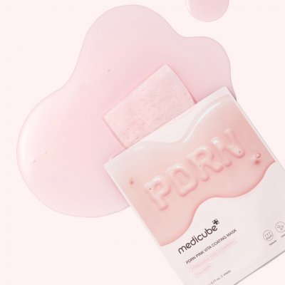 MEDICUBE PDRN Pink Vita Coating Mask Rozjasňující pleťová maska s DNA sodíku a kolagenem 22 g – Hledejceny.cz