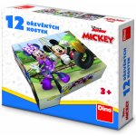 Dino Toys Kubus Mickey a Minnie 12 kostek – Hledejceny.cz