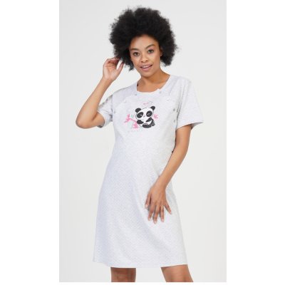 Vienetta dámská noční košile mateřská My love Šedá světle – Hledejceny.cz