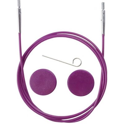Fialové vyměnitelné lanko KnitPro 76 cm – Hledejceny.cz