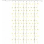 Easy Fix LED světelný závěs venkovní 100 × 150 cm, teple bílá, 150 diod, bílý kabel IP67, prodlužovací – Hledejceny.cz