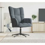 VidaXL 328096 relaxační tmavě šedé samet – Zboží Dáma