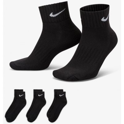 Nike 3PPK VALUE COTTON QUARTER SX4926001 černá – Zboží Dáma