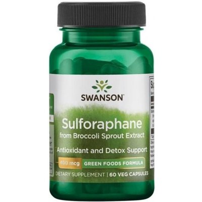 Swanson Sulforafan Brokolicové Klíčky 400 mcg 60 kapslí