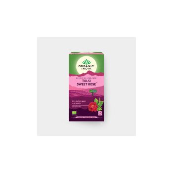 Organic India Čaj Tulsi Sweet Rose porcovaný 28.8 g 25 ks