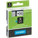 Dymo 6 mm, černý tisk/bílý podklad, 43613 – Zboží Dáma