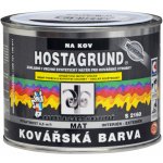 Barvy A Laky Hostivař Hostagrund 2v1 S2160 základní i vrchní barva na kov, 0950 kovářská černá, 375 ml – Sleviste.cz