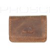 Peněženka Greenburry Kožená peněženka Mini 1680 25 hnědá