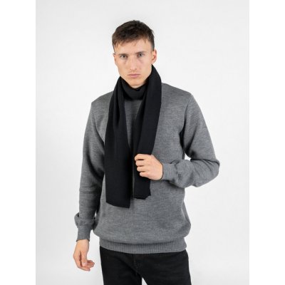 Merino šála TallGuys | Deep black One Size – Zboží Dáma