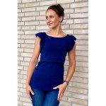 Krásná mamka kojicí tričko volánky MODAL Signature blue – Sleviste.cz