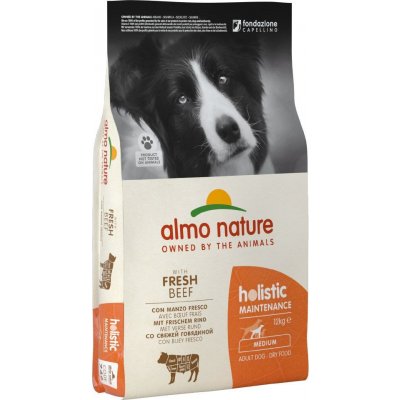 Almo Nature Holistic Adult hovězí s rýží Medium 12 kg – Hledejceny.cz