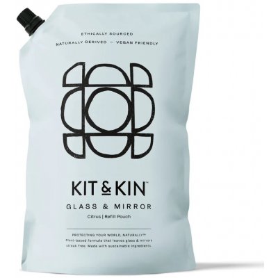 Kit & Kin Čistič na sklo a zrcadla Citrus náhradní náplň 1 l – Zboží Dáma