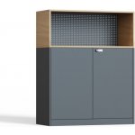 Enprag Plechová skříň s policí a nikou – Zboží Dáma