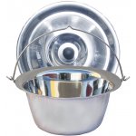 Kessel kotlík na guláš nerez 10 l INOX 0,8 mm poklice nerez 37 cm INOX – Zboží Dáma