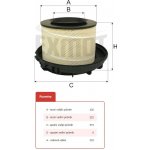 Filtr vzduchu wpo-632 mercedes actros, axor, atego, 0128355_A – Hledejceny.cz